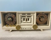 1954 Zenith R-519-W tube radio with iphone or bluetooth Input.