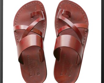ladies leather jesus sandals