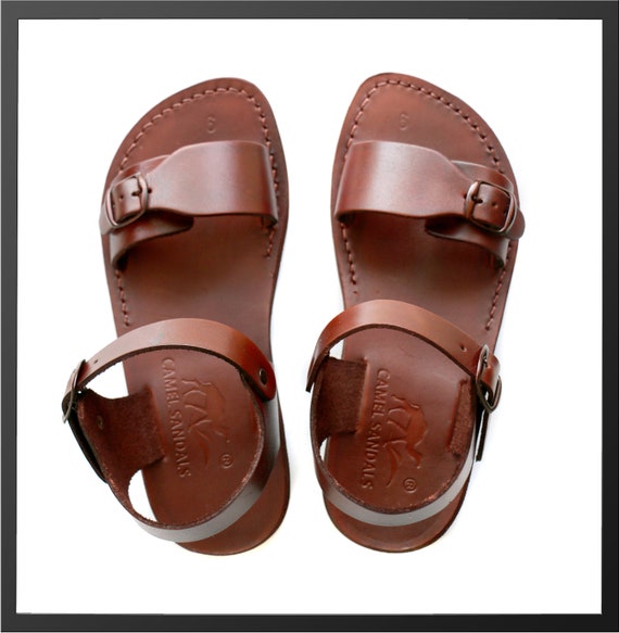 leather jesus sandals womens
