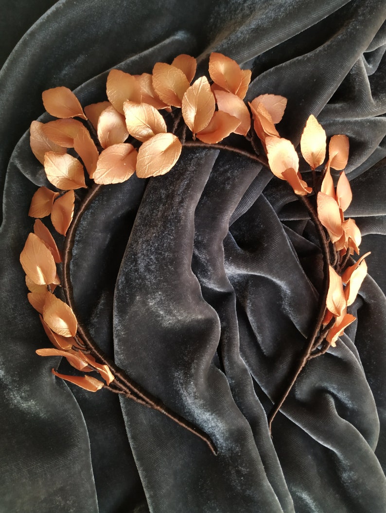 Gold Leaf Bridal Headband. Gold Bridal Headband. Greek Goddess Etsy