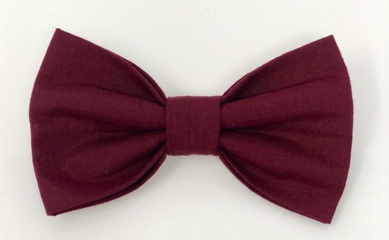 Majestic in Maroon Solid Color Classic Burgundy Wine Bow Ties - Etsy