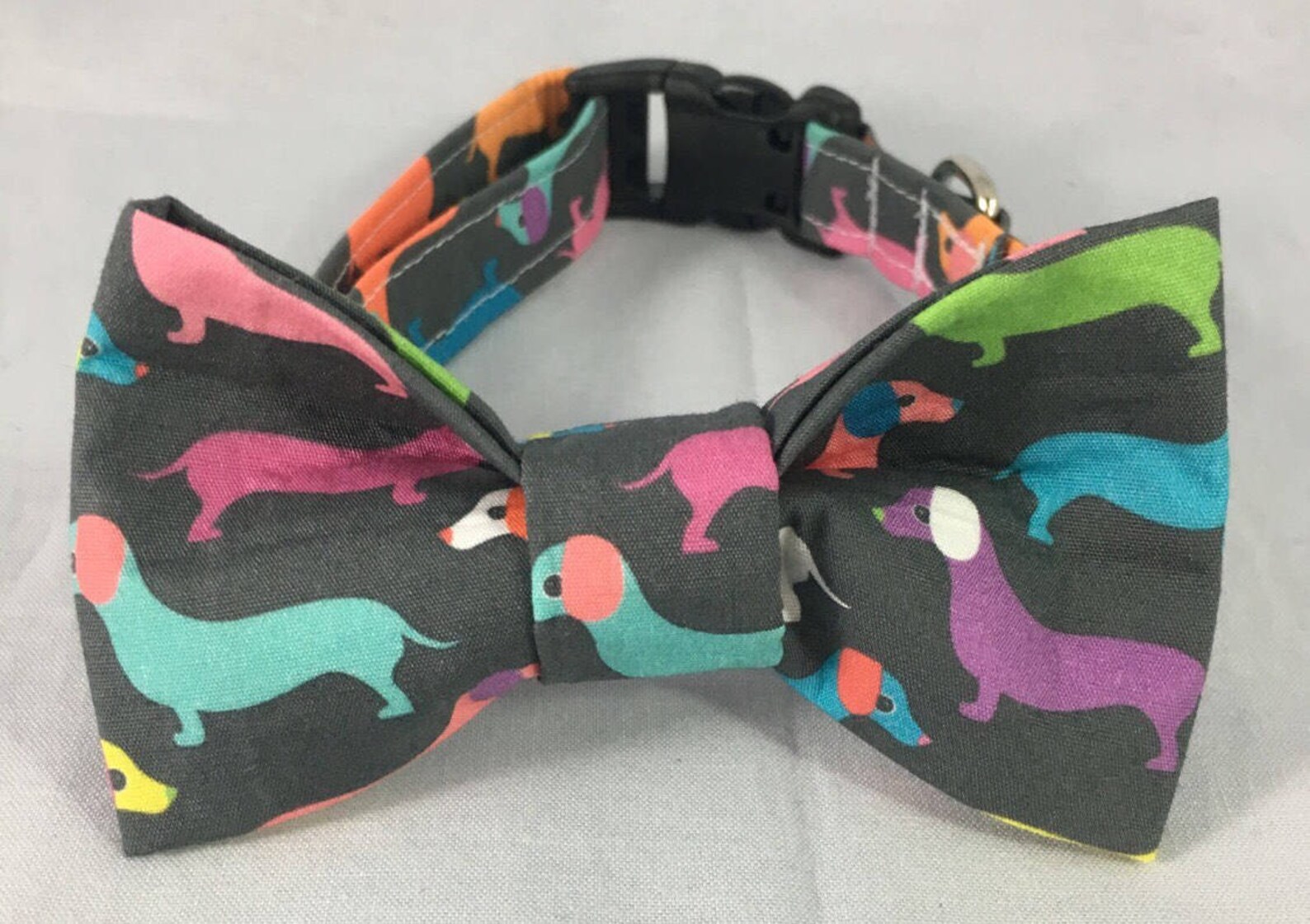 Rainbow of Dachshunds Bow Ties and Collars for Dogs Free Etsy