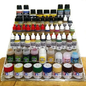 Paint Stand for 35 Vallejo Wash, Pigments, Liquitex Inks, and AK