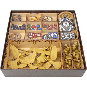 Insert for Tail Feathers Board Game, Meanderfield&#39;s Protector Organizer, Tail Feathers Wooden Storage Solution Upgrade