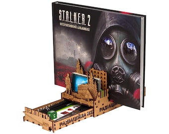 Pripyat Diorama Organizer for S.T.A.L.K.E.R. 2, Dice Tower, Card Holder & Desktop Display, Gaming Desk Organizer, Gamer Gift