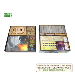 Organizer für Spirit Island + alle Erweiterungen, Aufbewahrungseinsatz kompatibel mit dem Brettspiel, Zubehör-Upgrade, Geschenkidee für Spielefans