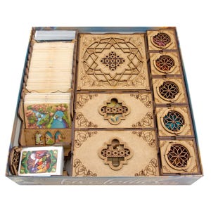 Organisatör för Five Tribes + Artisans of Naqala, Whims of the Sultan, Thieves of Naqala-expansioner, brädspelsinsats, nördiga presenter