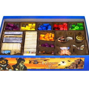 Marco Polo Organizer, Insert for Marco Polo Board Game, Marco Polo Wooden Storage Solution Upgrade