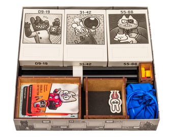 Organizer for Bomb Busters Board Game, Wooden Storage Insert Compatible with Bomb Busters, Board Game Organizer, Accessories Upgrade
