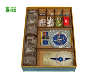 Organizer for Sky Team + Turbulence Expansion, Storage Box Compatible with Sky Team Game, Sky Team Accessories, Valentines Day Gift