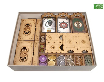 Scythe + Expansion Organizer, Insert for Scythe Board Game, SCYTHE + Invaders from Afar Storage Solution Upgrade