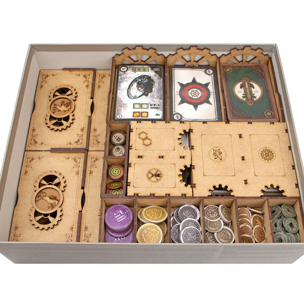 Scythe + Expansion Organizer, Insert for Scythe Board Game, SCYTHE + Invaders from Afar Storage Solution Upgrade