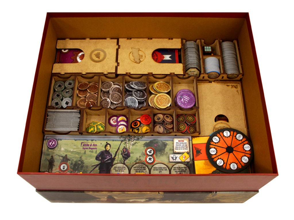 SCYTHE Legendary Box organizer wood insert for SCYTHE board Etsy