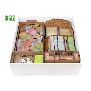 Organizer for Isle of Cats + Late Arrivals Expansion + Kickstarter Pack, Insert Compatible with Board Game, Nerdy Gifts