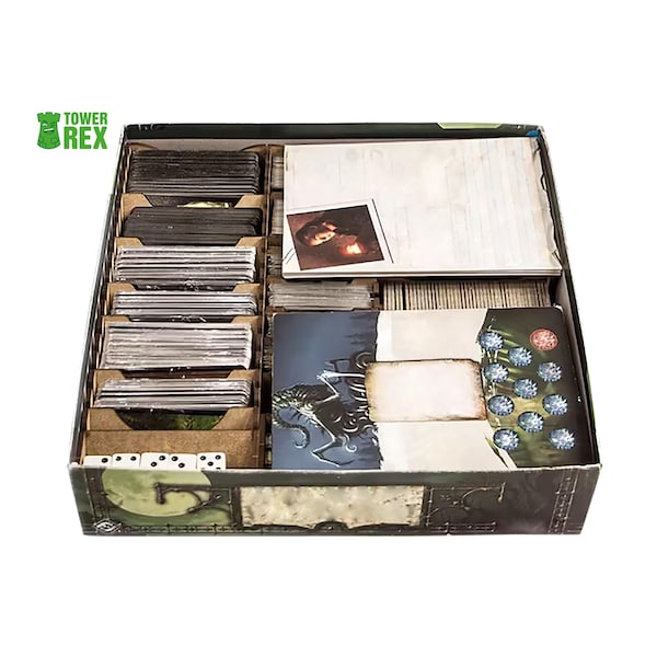 Organizador para Arkham Horror 2.ª Edición, inserto de almacenamiento compatible con el juego de mesa Arkham Horror, mejora de accesorios, regalos para frikis.