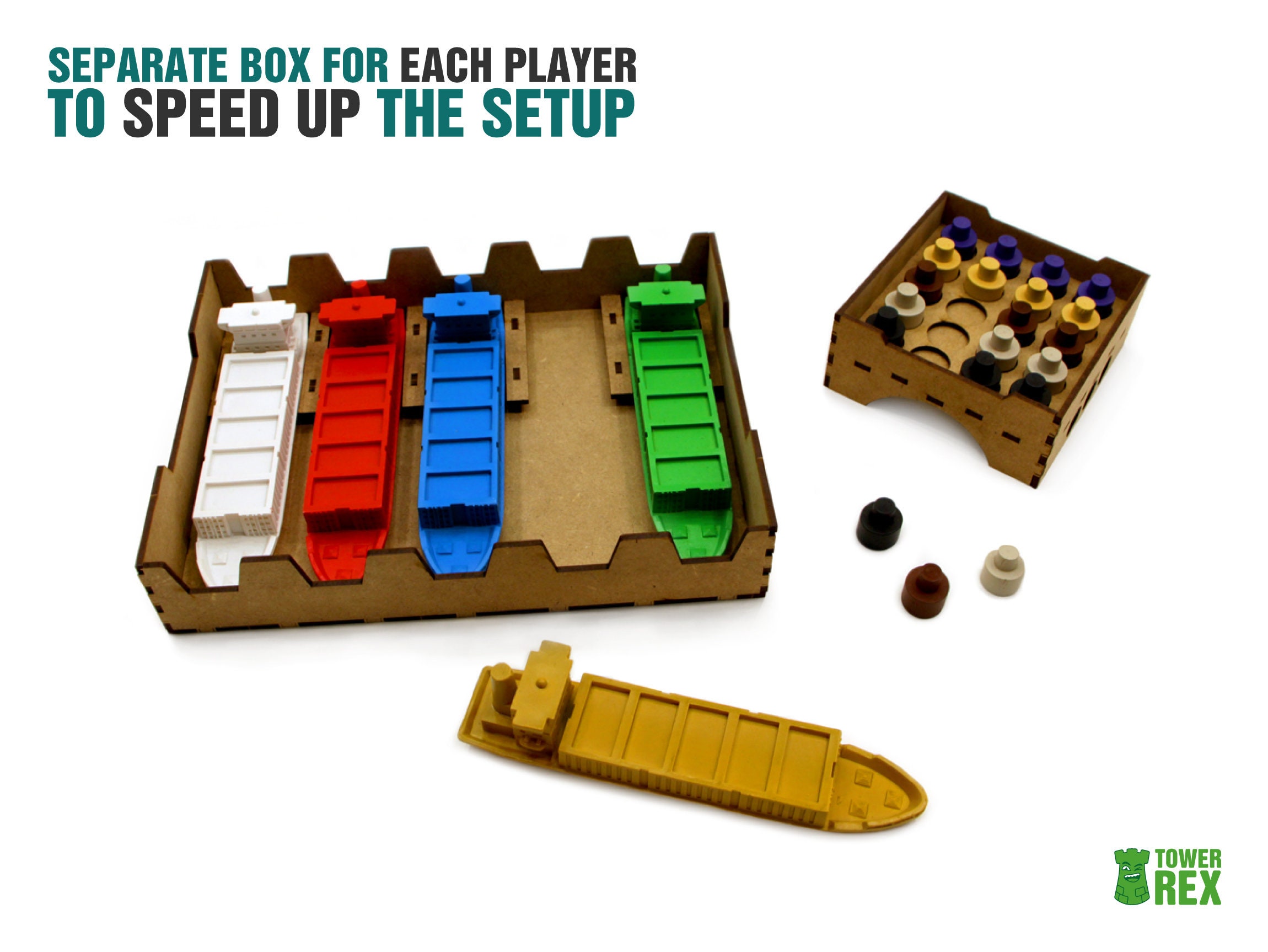 Insert Suitable for Container Board Game Port Manager's Etsy