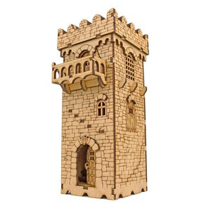 Terreno de Torre de la Guardia para DnD, terreno de fantasía en miniatura a escala de 28 mm para Dungeons & Dragons, RPG, regalo de Dungeon Master, terreno de RPG