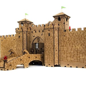 Big Gate Complex, Fantasy Terrain, 28mm Terrain Scale, Dungeon Terrain, RPG, Dungeons & Dragons