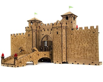 Big Gate Complex, Fantasy Terrain, 28mm Terrain Scale, Dungeon Terrain, RPG, Dungeons & Dragons