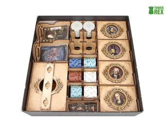 Brass Birmingham Organizer for Deluxe Edition, Insert for Brass Birmingham Deluxe Board Game, Brass Birmingham Storage Solution