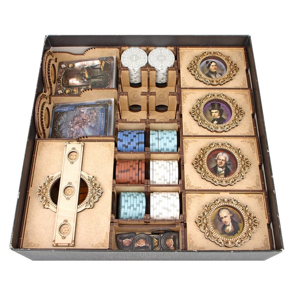 Brass Birmingham Organizer for Deluxe Edition, Insert for Brass Birmingham Deluxe Board Game, Brass Birmingham Storage Solution