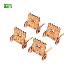Siege Shields Terrain, DnD, Pathfinder, Siege Terrain, TTRPG 28mm Terrain, Dungeons and Dragons Scatter Terrain, Dungeon Master DM Gift