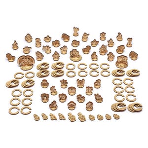 Deluxe DnD Miniature Tokens, Monster Tokens, Character + Heal Potion Tokens, Condition Rings, DnD 5e Accessory, RPG, Nerdy Gifts