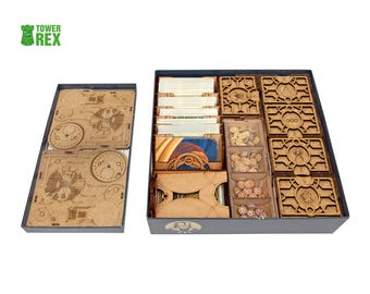 Organizer for Dune Board Game + Expansions, Dune Insert with Battle Wheels, Board Game Storage Upgrade, Board Game Gift