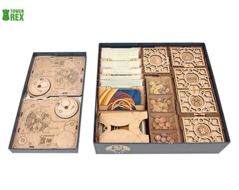 Dune Organizer + Free Battle Dials, Insert for Dune + Expansions Board Game, Storage Solution Upgrade, Unofficial Product