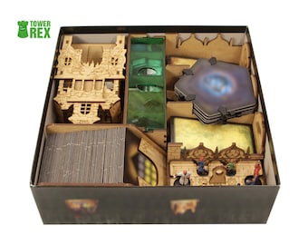 Organizer for Betrayal 2nd Ed + Widow's Walk Expansion, Storage Compatible with Betrayal at the House Board Game, Nerdy Gifts