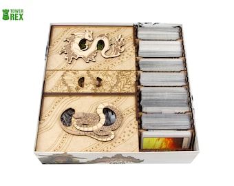 Spirit Island + Expansions Organizer, Insert pour jeu de société Spirit Island, Solution de stockage pour Spirit Island + Expansions