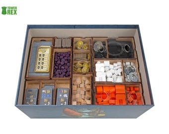 Organizer for Terra Mystica Big Box, Fire and Ice & Merchants of the Seas Insert, Storage Solution for Board Game Expansions