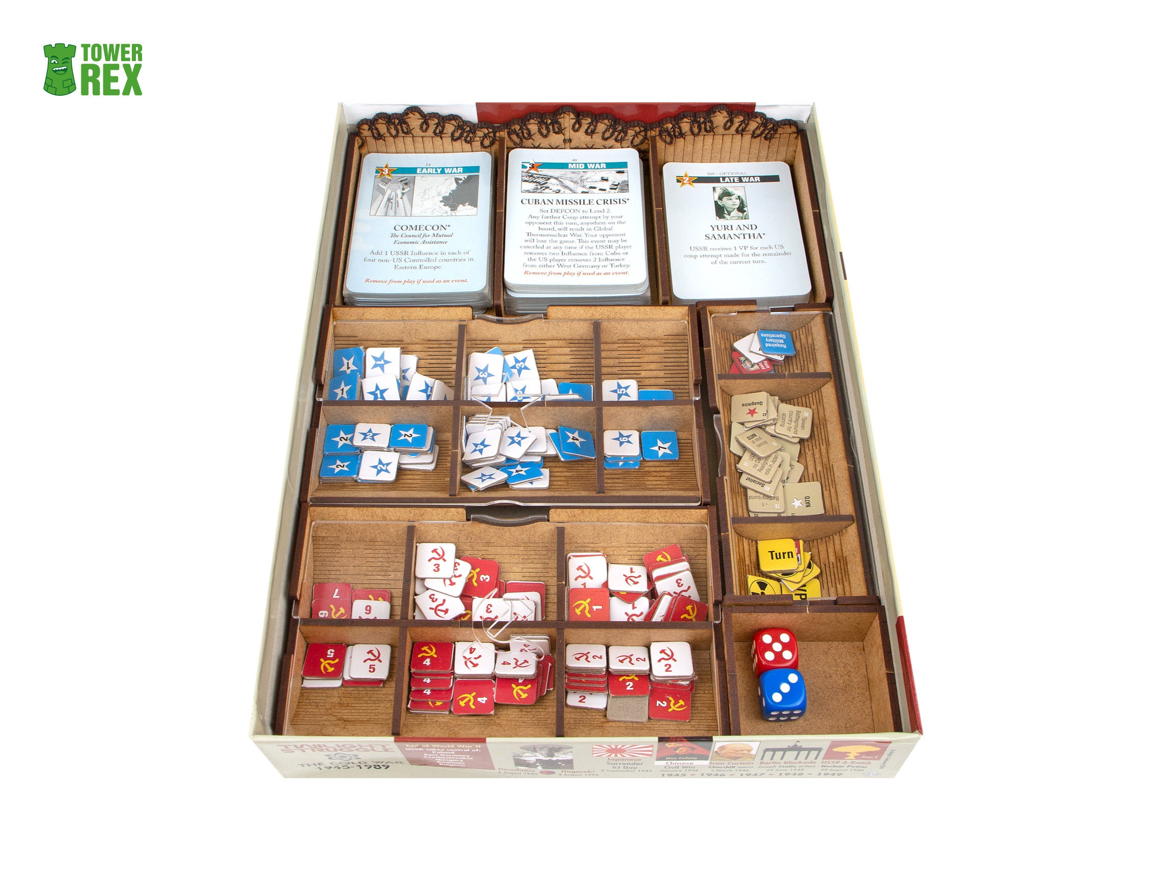 SMONEX Twilight Struggle Organizer Insert Compatible Algeria