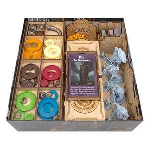 Gloomhaven Organizer 2nd-6th Ed Board Game, Gloomhaven Base Game Insert,  Gloomhaven Storage Solution Upgrade and Accessory 