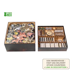 Organizer for Lord of the Rings Journeys in Middle Earth and Expansion, Insert Compatible with LotR, Accessory Upgrade, Nerdy Gifts