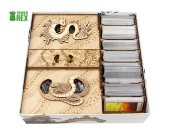Organizer for Spirit Island + Jagged Earth, Branch&Claw Expansions, Storage Insert Compatible with Board Game, Nerdy Gifts