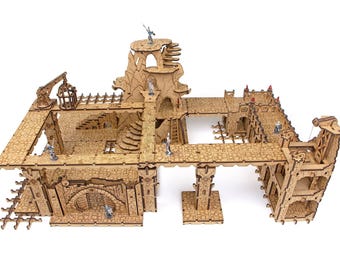 Grim Dungeon Set (2 wave), Fantasy Terrain, 28mm Terrain, Dungeon Terrain, RPG, Dungeons & Dragons, Scatter Terrain