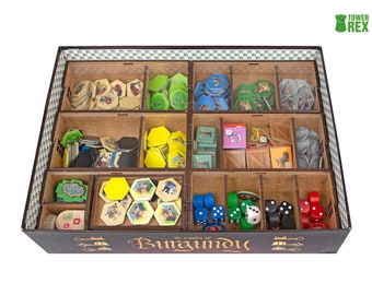 Castles of Burgundy Organizer Anniversary Edition, Insert for Castles of Burgundy Board Game, Castles of Burgundy Storage Solution Upgrade