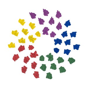 Player Tokens Compatible with Wyrmspan, Adventurer Meeples, Guild Tokens and Player Markers, Wyrmspan Accessories Upgrade, Board Game Gift