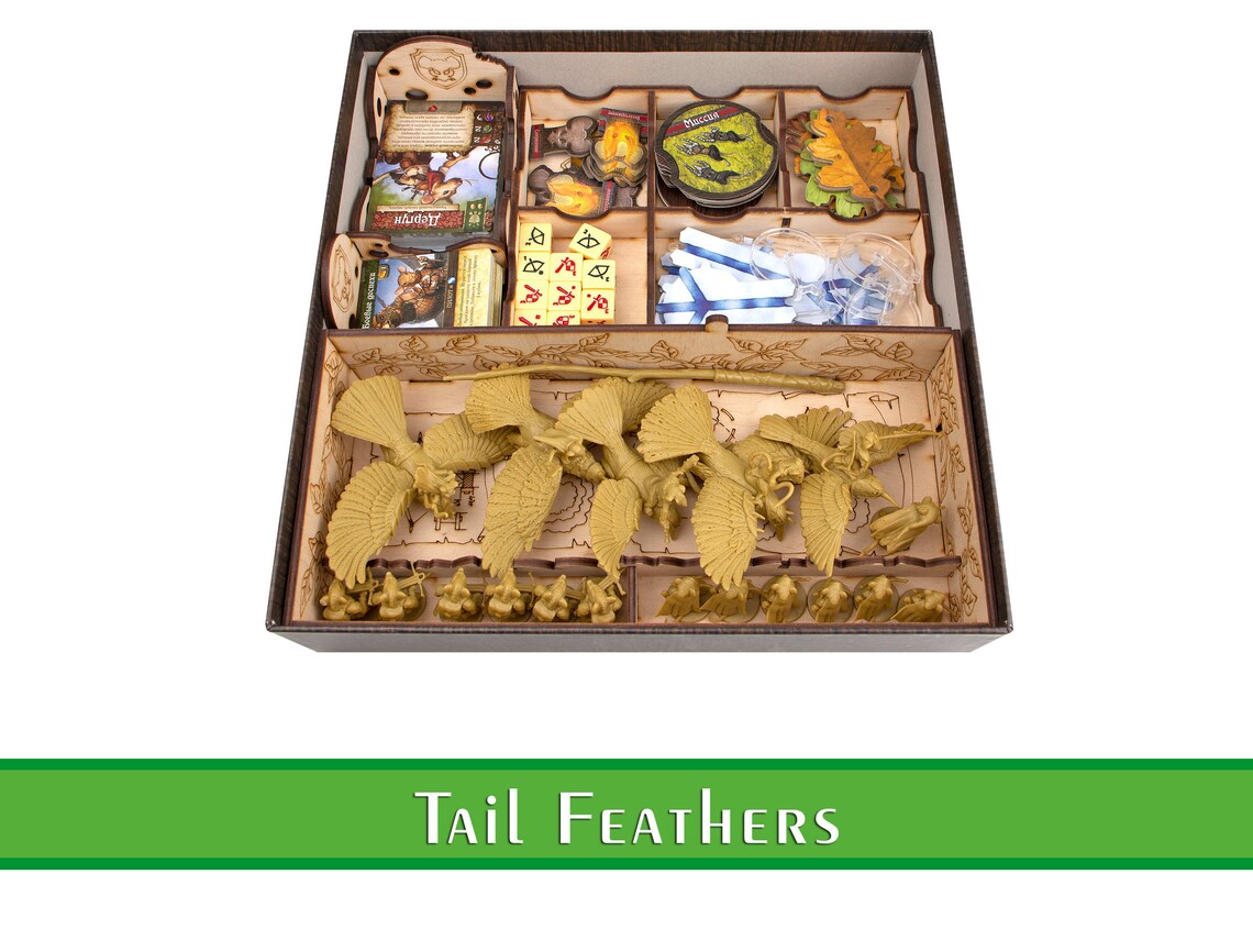 Tail Feathers organizer Wood insert for Tail Feathers board Etsy
