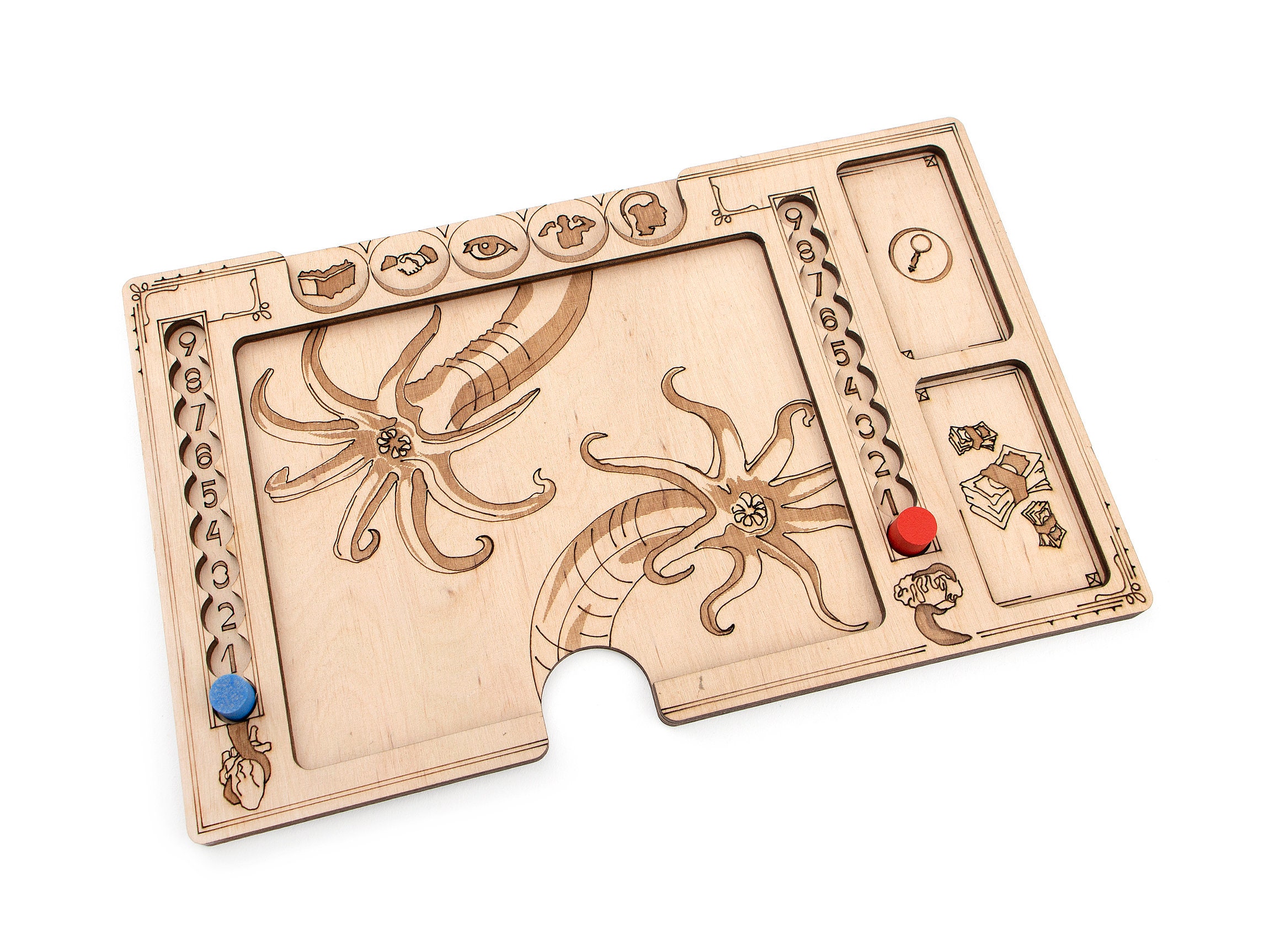 Arkham Horror 3rd Ed Player board, Dashboard for Arkham Horror Board Game, Arkham Horror Accessories, Organization for Arkham Horror