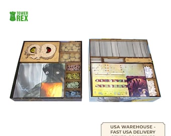 Organizer for Spirit Island + All Expansions, Storage Insert Compatible with Board Game, Accessories Upgrade, Nerdy Gifts