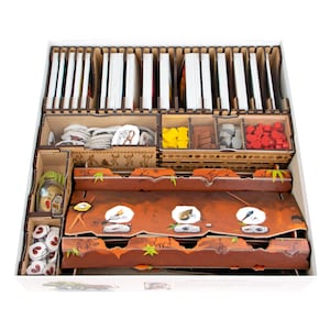 Organizer for Paleo + New Beginning, Terror Birds, The Hornets, Initiation Expansions, Insert Compatible with Board Game, Nerdy Gift