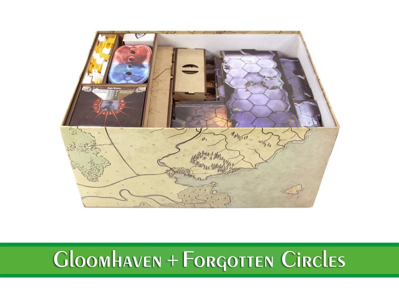 Gloomhaven Organizer with Circles Wooden insert Etsy