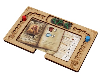 Mansions of Madness 2nd Edition Player Board, Investigator Dashboard, Health & Horror Tracker, Card Holder, Board Game Accessories