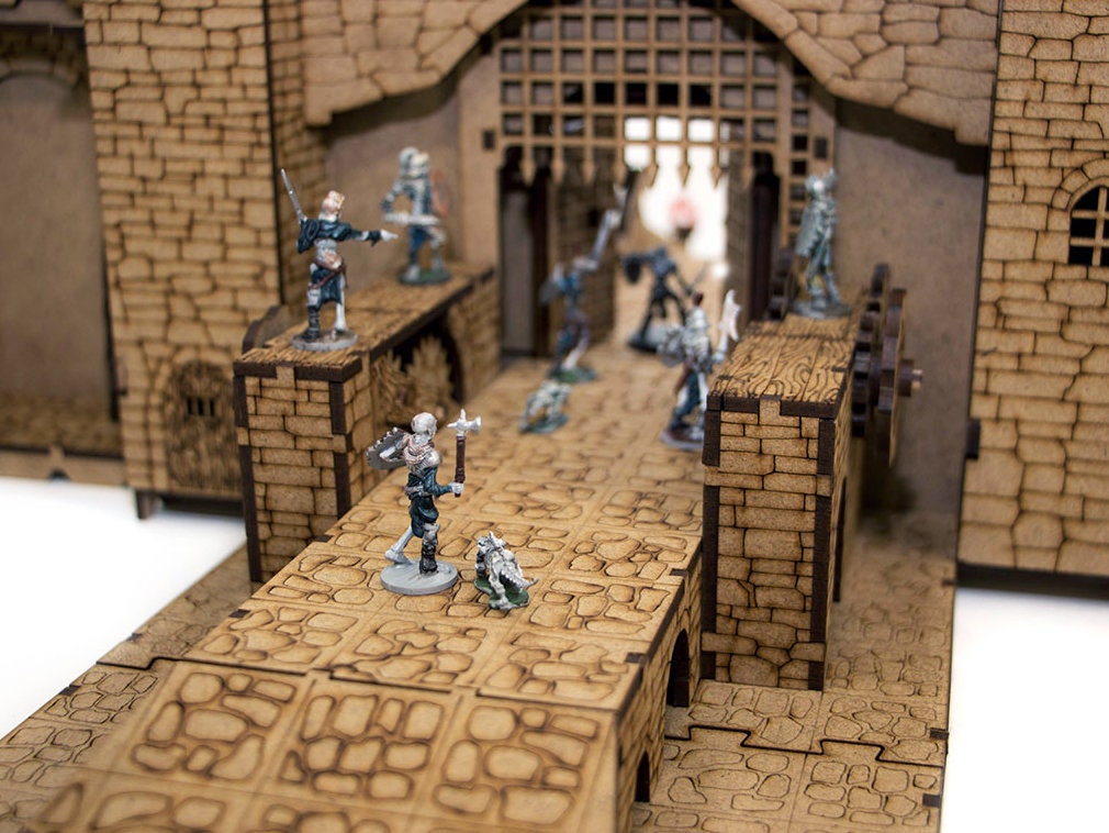 TowerRex Adventurers Camp D&D Terrain, Furniture Scatter Terrain For 25mm 32mm 28mm Miniatures, DND Accessories For Dungeons & Dragons, Pathfinder, Warhammer, Wargaming Tabletop Battle Mat