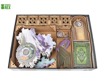 Organizer for INIS + Seasons Expansion, Wooden Insert Compatible with Board Game, Storage Solution, Board Game Upgrade