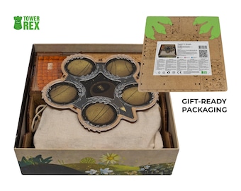 Organizer for Harmonies + Mini-Expansion, Storage and Board Game Overlay Upgrade Compatible with Harmonies Components, Valentines Day Gift