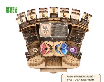 Dashboard for Gloomhaven, Frosthaven, Jaws of the Lion, Playerboard Compatible with Games, Accessory Upgrade, Nerdy Gifts