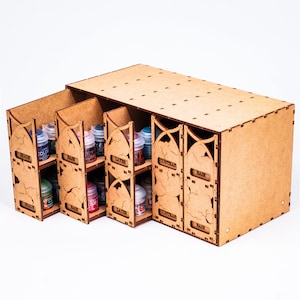 Porta colori per flaconi da 34 mm, porta colori per miniature, organizer per colori, porta colori Citadel, organizer per colori acrilici, porta colori per hobby